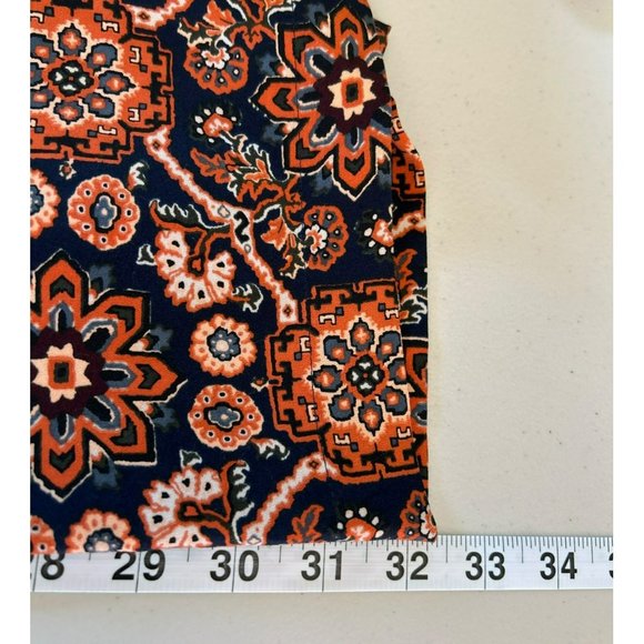 Loft Outlet Women's Petite Medallion Print Shirt Dress Size XXSP Fall Colors - Picture 5 of 5